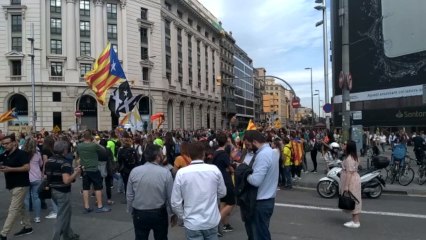 Las cinco marchas independentistas ya están en Barcelona