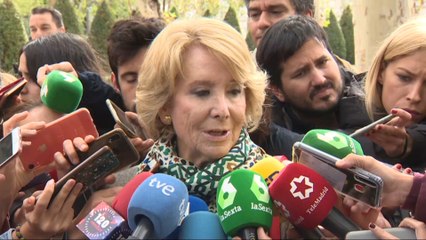 Aguirre satisfecha por "dar su versión de los hechos"