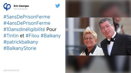 Blanchiment aggravé: 5 ans ferme pour Patrick Balkany, 4 ans pour Isabelle