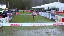 Así fue la aparatosa llegada a meta de este atleta francés