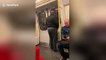 Singer serenades London subway car with 'Livin' on a Prayer' and other riders can't help joining in
