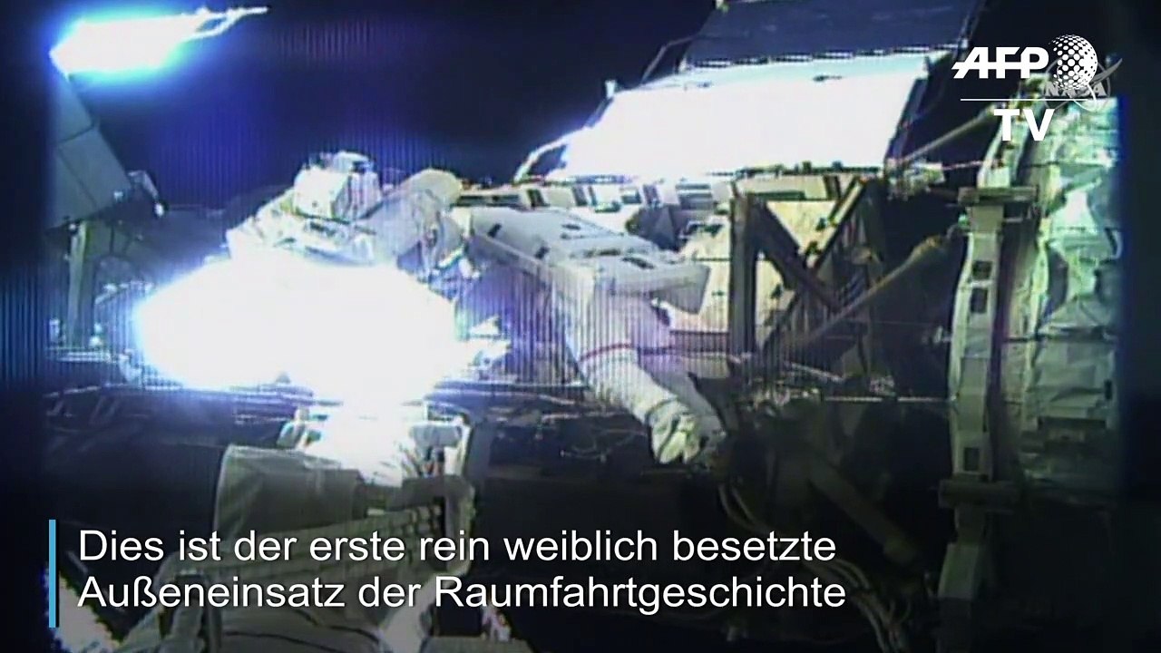 Doppelte Frauenpower im All: Außeneinsatz an der ISS
