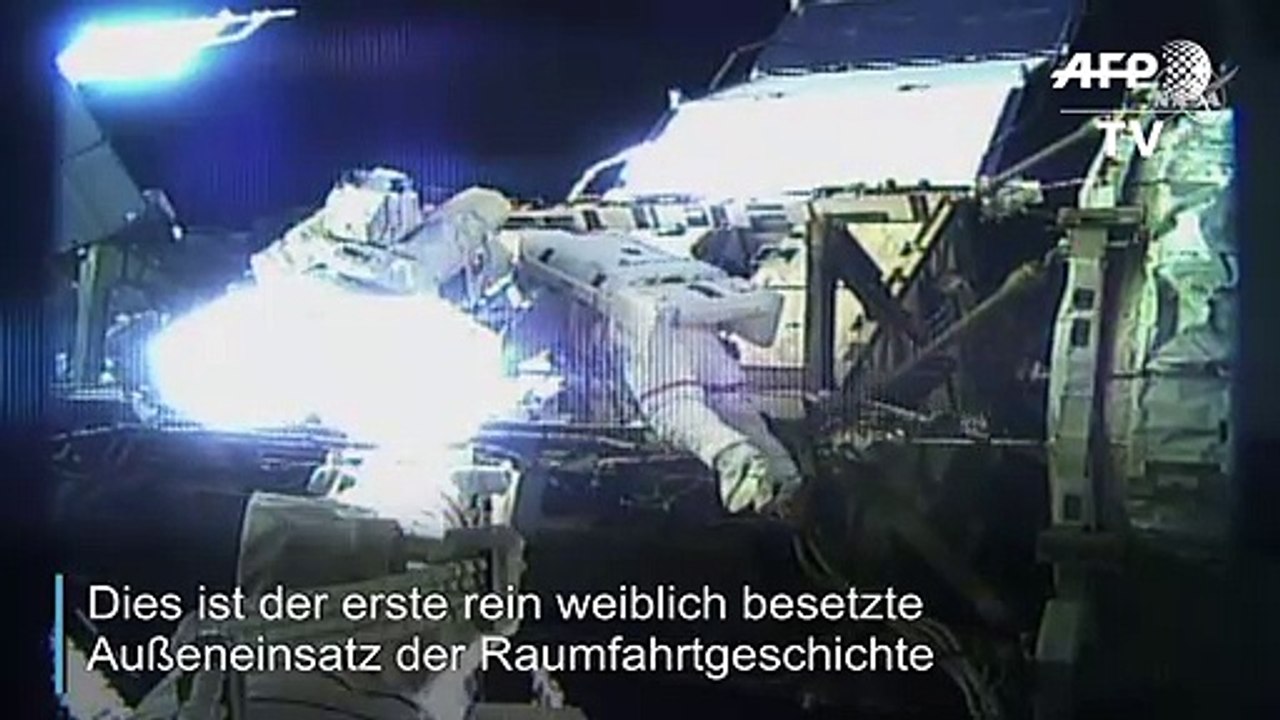 Doppelte Frauenpower im All: Außeneinsatz an der ISS
