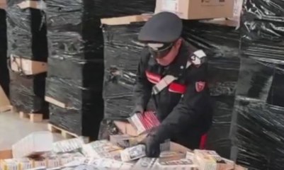 Tufino (NA) - Sequestrate in un tir 5 tonnellate di sigarette rubate (18.10.19)