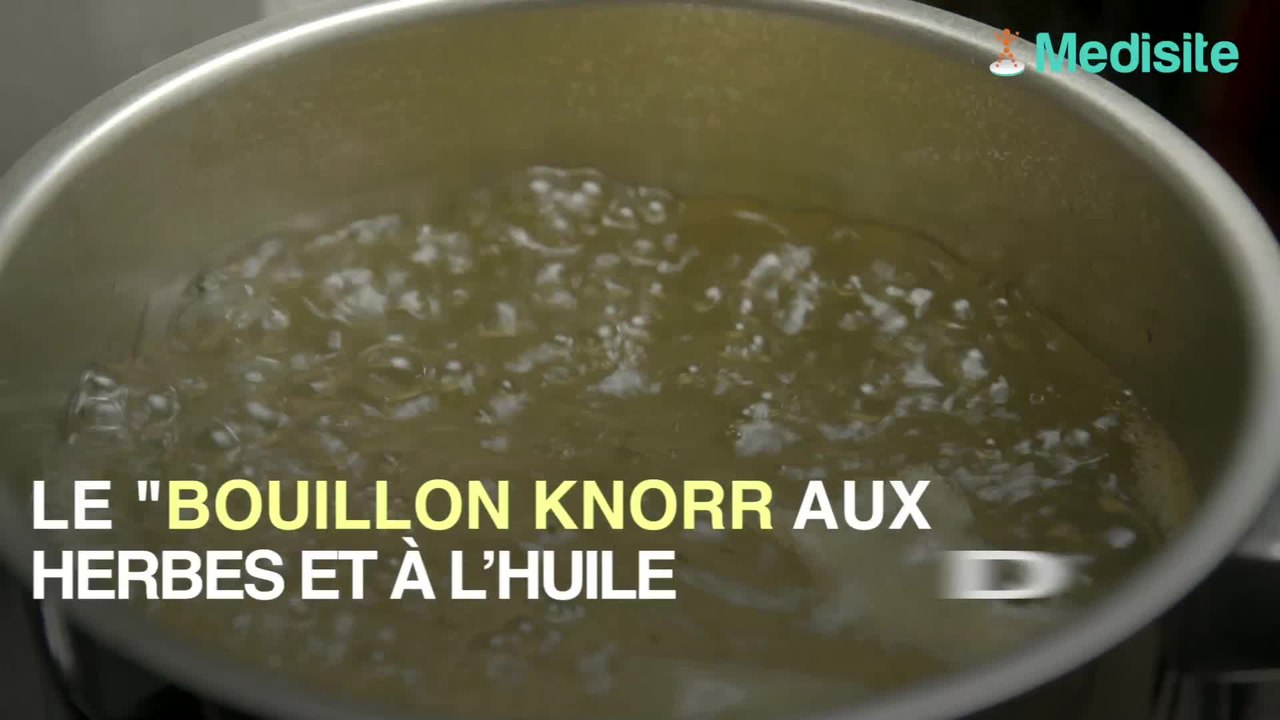 Le bouillon Knorr aux herbes et à l'huile d'olive serait mensonger
