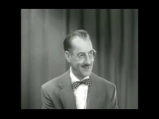 Classic TV - You Bet Your Life (Groucho Marx) - "The Secret Word Is - Hand"