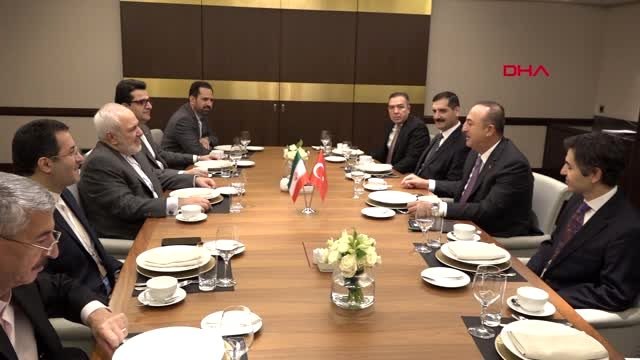 Çavuşoğlu, iran dışişleri bakanı cevad zarif ile görüştü
