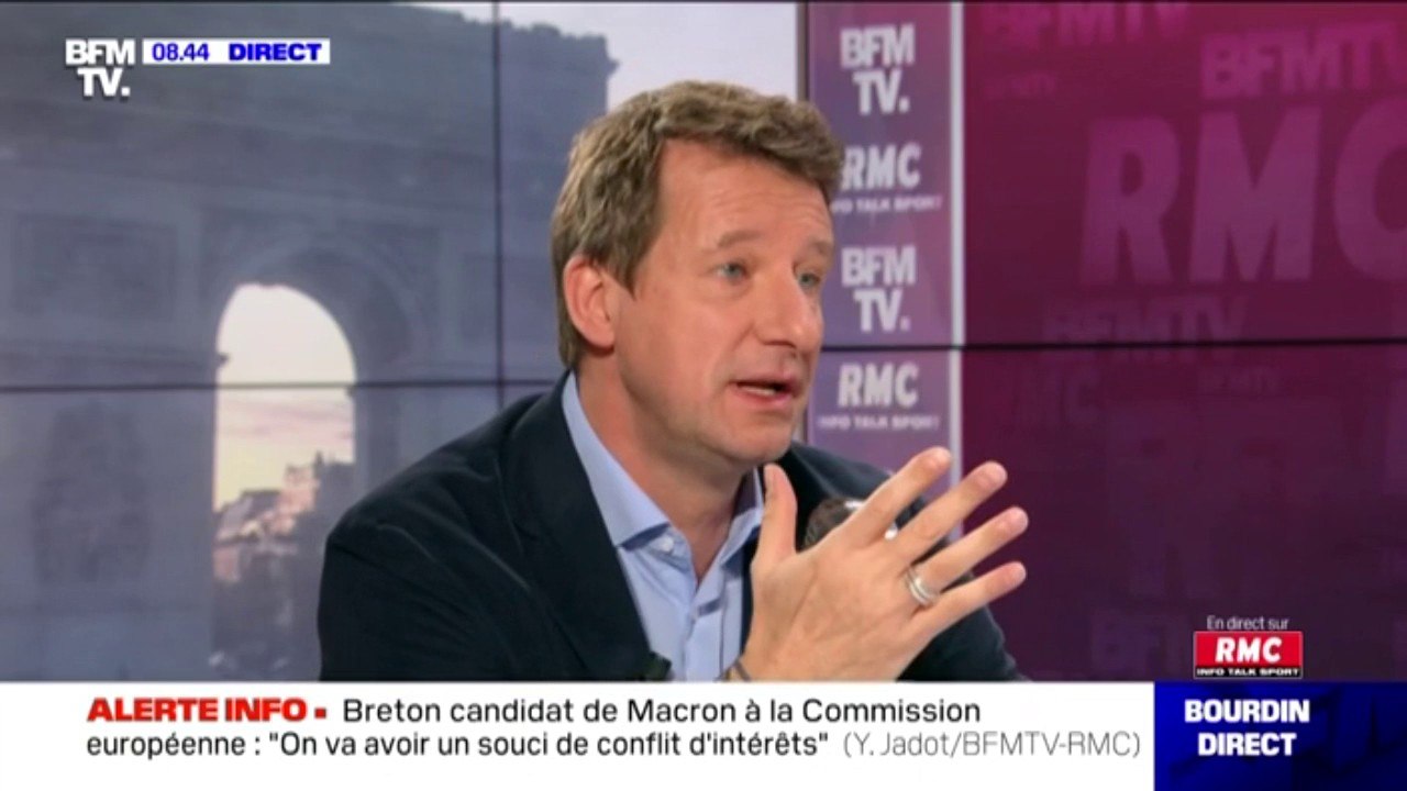"Mieux vaut un accord même imparfait qu'un no-deal." Yannick Jadot favorable à un délai supplémentaire pour le Brexit
