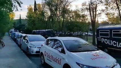 Fuerte dispositivo de seguridad en los alrededores del cementerio de Mingorrubio