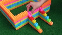 Learn Colors With Blocks and Small Cars Toys Excavator Dump Truck Video for Kids