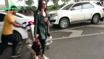 Divyanka Tripathi & Vivek Dahiya leave for London,spotted at Mumbai airport