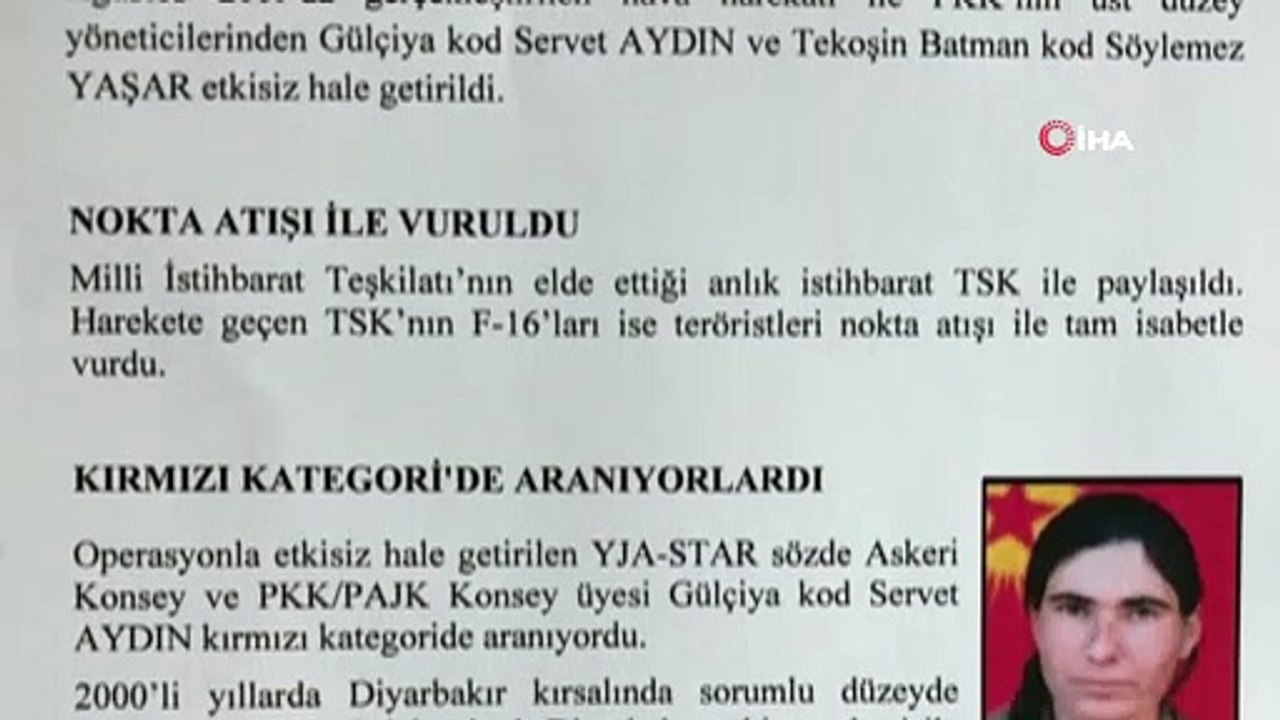 MİT ve TSK'dan PKK'ya ağır darbe... Kırmızı Kategoride aranan teröristler etkisiz hale getirildi