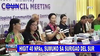 Higit 40 NPAs, sumuko sa Surigao del Sur