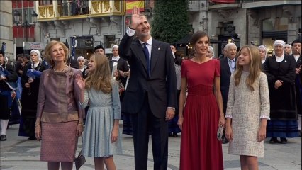 Llegada de la Familia Real a los Premios Princesa de Asturias 2019