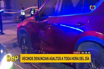 Surco: vecinos exigen seguridad ante ola de asalto