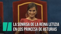 La sonrisa de la reina Letizia durante los Premios Princesa de Asturias