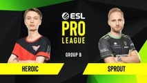 CS-GO - Heroic vs. Sprout [Dust2] Map 1 - Group B - ESL EU Pro League Season 10