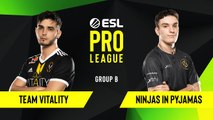 CS-GO - Ninjas in Pyjamas vs. Team Vitality [Dust2] Map 2 - Group B - ESL EU Pro League Season 10