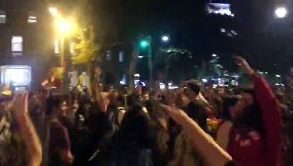 Ambiente en plaza Catalunya