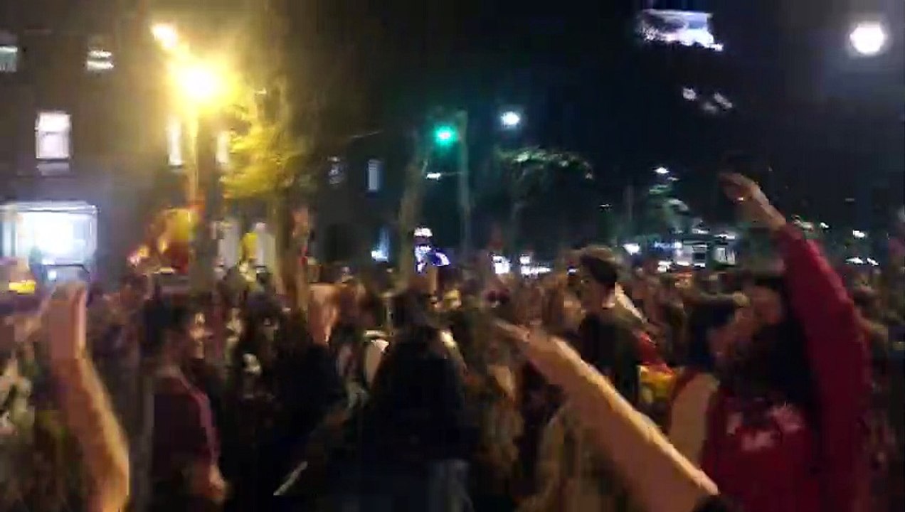 Ambiente en plaza Catalunya
