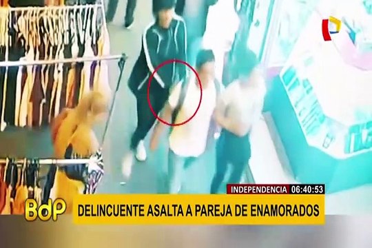 Independencia: asaltan a pareja de enamorados