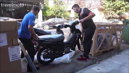 unboxing YAMAHA Crypton 110s black colour underbone motorcycles