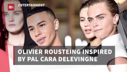 Olivier Rousteing Works On Cara Delevingne Collection