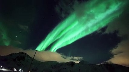Les magnifiques images d'une aurore boréale en norvege