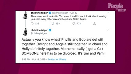 The Office's Jenna Fischer Responds to Chrissy Teigen's Theory That Pam and Jim Are Divorced