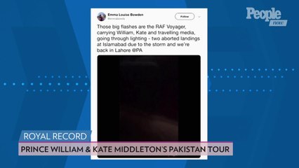 Prince William and Kate Middleton's Plane Turned Around by Terrifying Electrical Storm in Pakistan