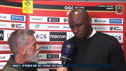"L'arbitre a tué notre espoir (...)" : Patrick Vieira après Nice / PSG