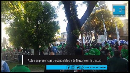 Acto con presencias de candidatos y de Moyano en la Ciudad