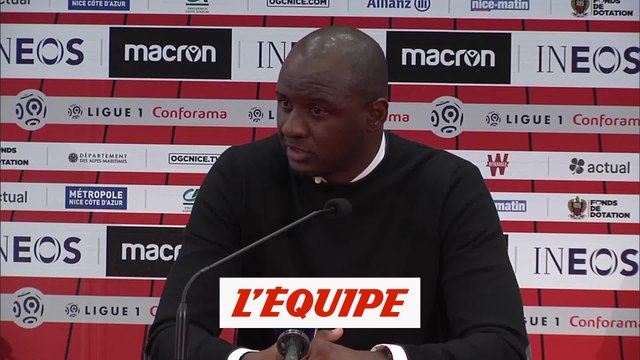 Vieira «On a été trop spectateurs» - Foot - L1 - Nice