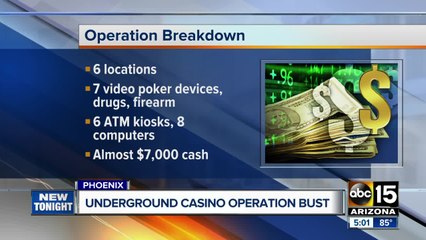 Underground casino operation busted in Phoenix