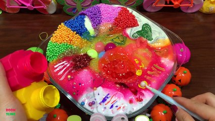 Festival of Colors !! Mixing Random Things Into Slime !! Satisfying Slime Smoothie #712