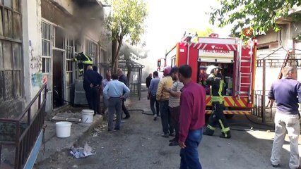 Karaman’da Depoda Çıkan Yangın Korkuttu