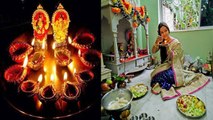 Diwali 2019 : मां लक्ष्मी की पूजन सामग्री इन 33 चीजों के बिना है अधूरी |Maa Laxmi Puja Vidhi|Boldsky