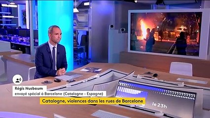 Catalogne : soirée agitée dans les rues de Barcelone