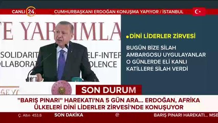 Başkan Erdoğan konuşuyor