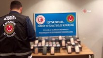 Sabiha Gökçen Havalimanı’nda 179 adet kaçak cep telefonu ele geçirildi