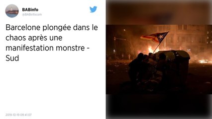 Manifestations à Barcelone : scènes de chaos et 182 blessés la nuit dernière en Catalogne