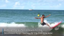 Far out: Myanmar's first surfing team to hit Southeast Asian games