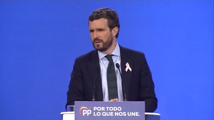 Casado avisa a Sánchez que tiene que restablecer la ley y el orden.