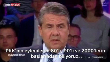 Eski Alman Bakan Sigmar Gabriel'den çarpıcı PKK açıklaması