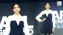 Sonam Kapoor Rock The Monochrome Look At The Karl Lagerfeld Launch