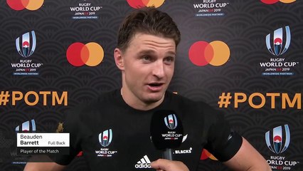Beauden Barrett win Player of the Match against Ireland