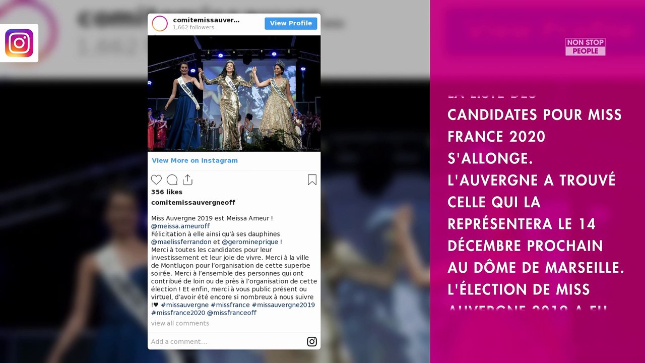 Miss France 2020 : qui est Meissa Ameur, la nouvelle Miss Auvergne ?