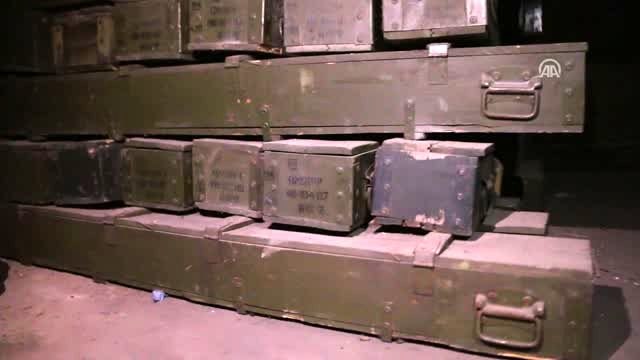 ABD'nin YPG/PKK'ya verdiği silah mühimmatları ele geçirildi