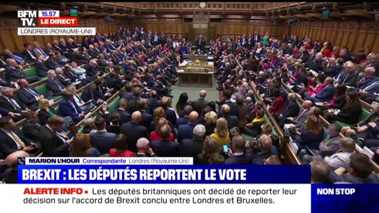 Brexit: les députés britanniques ont décidé de reporter leur décision sur l'accord conclu entre Londres et Bruxelles