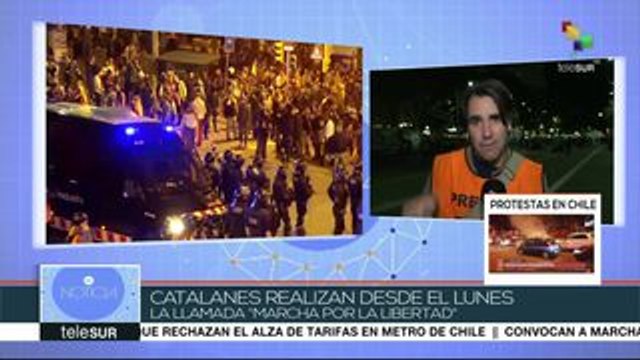 Catalanes realizan importantes movilizaciones por los presos políticos